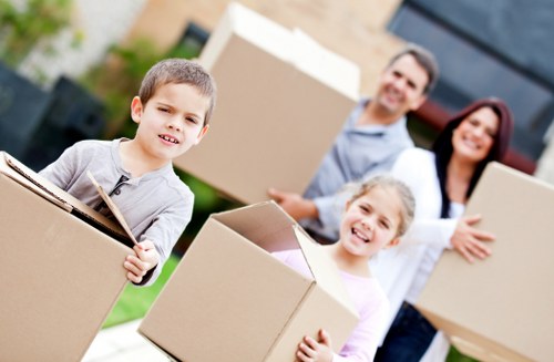 Fragile items packed securely for a Chessington house move