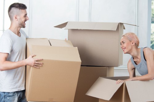 Professional van service handling items safely under UK terms