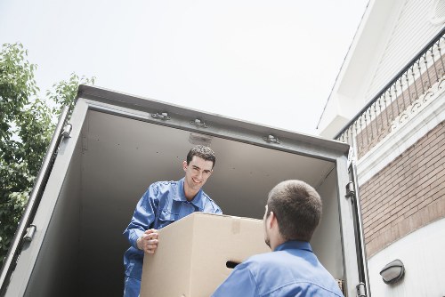 Cargo secured safely inside a moving van
