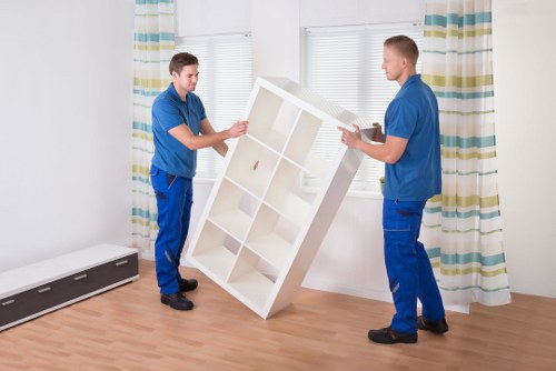 Removal van prepared for a Chessington home move