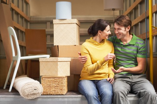 Local moving team helping with a flat move in Chessington